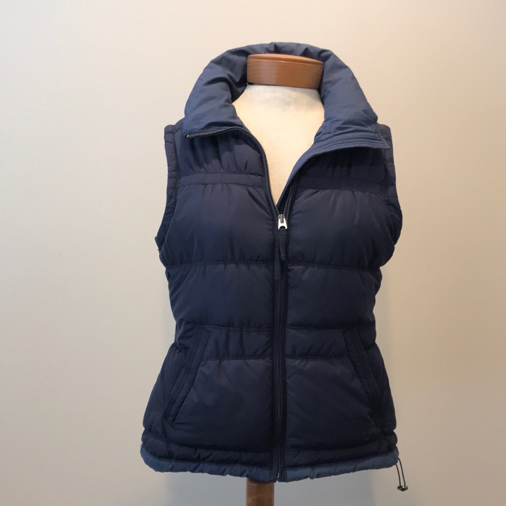 Navy puffer vest